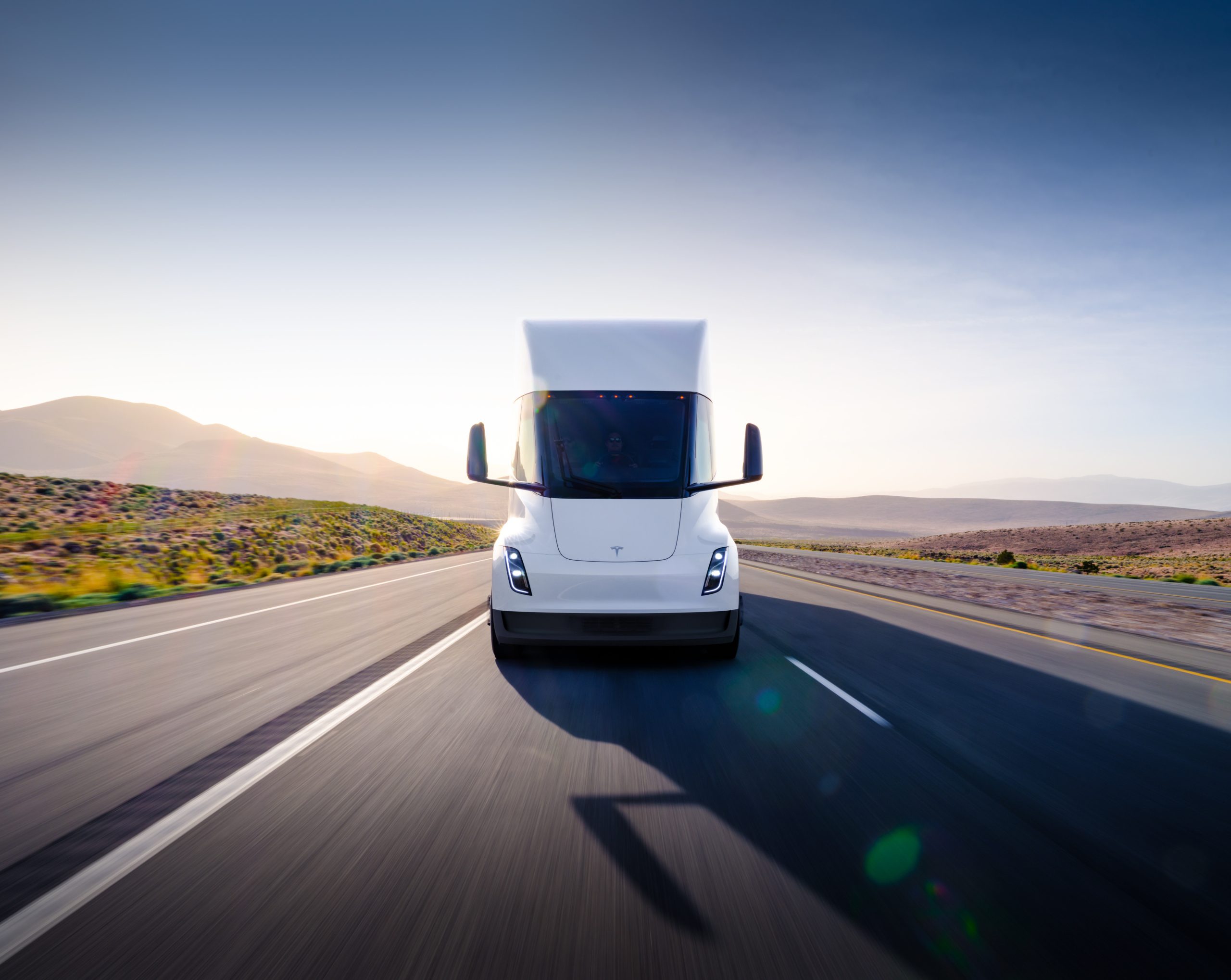 Tesla semi on road